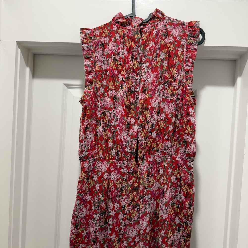 ALI & JAY Red Pink Floral Sleeveless Jumpsuit - Picture 4 of 11
